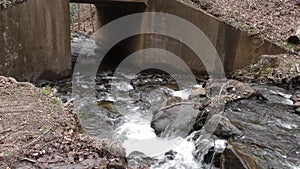 Georgia, Amicalola Falls, The Amicalola Creek flowing through a tunnel