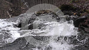 Georgia, Amicalola Falls, A close view of the top of Amicalola Falls from above