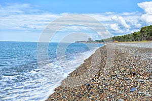 Spiaggia Costa nero il mare 