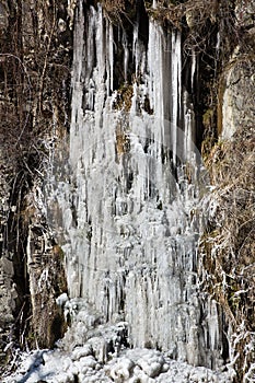 Georgia Icicles from the mountains frozen