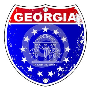 Georgia Interstate Sign