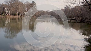 Georgia Island Ford Park 6K Pan left to right looking up river in the Chattahoochee River