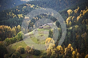 Georgia mountain forest village landscape