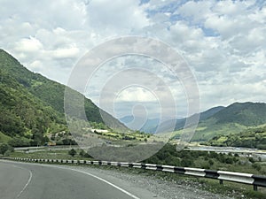 Georgia, mountains, Kazbek, beautiful summer landscape