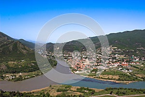 Georgia. Mtskheta. The Kura and Aragvi rivers