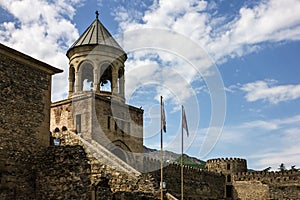 Georgia, Mtskheta town. Svetitskhoveli Cathedral church. UNESCO World Heritage