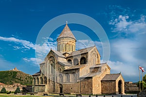 Sweti Cchoweli cathedral in Mtskheta, Georgia photo