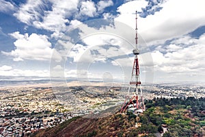 Georgia Tbilisi TV broadcasting tower
