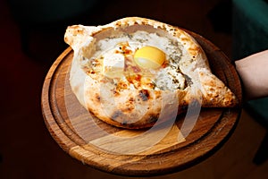 Georgian Adjari khachapuri