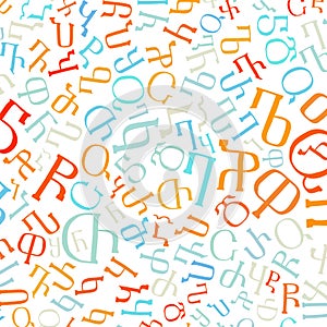 Georgian alphabet texture background