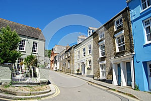 Georgian facades at Padstow Cornwall