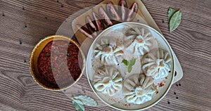 Georgian Khinkali dumplings