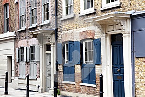 Georgian terraced houses in Spitafields