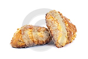 Georgian traditional dessert qada, kada with Sprinkled Sugar isolated on white photo