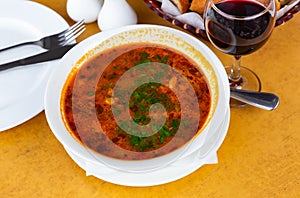 Georgian traditional soup kharcho