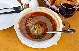 Georgian traditional soup kharcho