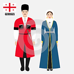Georgians in national dress photo