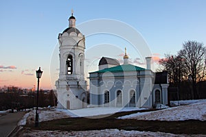 Georgievskaya church and Vodovzvodnaya tower in museum-reserve Kolomenskoye