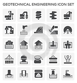 Geotechnical engineering icon