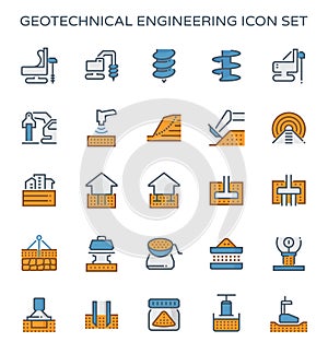 Geotechnical engineering icon