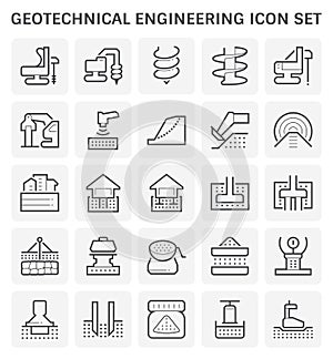 Geotechnical engineering icon