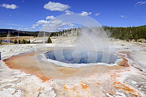 Geothermal activity at Yellowstone National Park, Wyoming