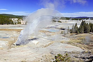 Geothermal activity at Yellowstone National Park, Wyoming