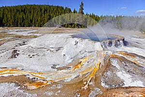 Geothermal activity at Yellowstone National Park, Wyoming