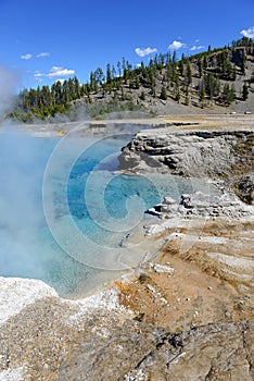 Geothermal activity at Yellowstone National Park, Wyoming