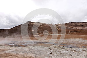 Geothermal Area Hverir in Iceland