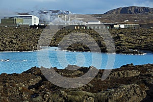 Geothermal bath Blue Lagoon in Iceland