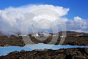 Geothermal bath Blue Lagoon in Iceland