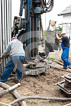 Geothermal drilling machine