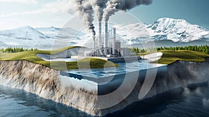 Geothermal energy extraction process