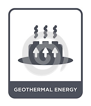 geothermal energy icon in trendy design style. geothermal energy icon isolated on white background. geothermal energy vector icon