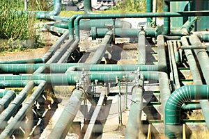 A geothermal energy plant near Dieng Plateau, Central Java, Indonesia.