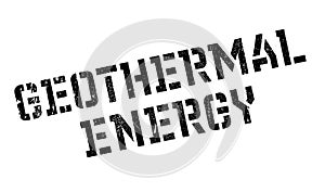 Geothermal Energy rubber stamp