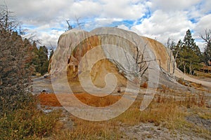 Geothermal landscape in Yellowstone National Park