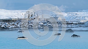 Geothermal power plant of Grindavik, Iceland