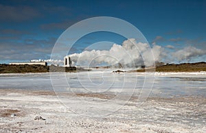 Geothermal power plant, Iceland.