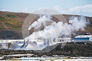Geothermal power plant in Iceland