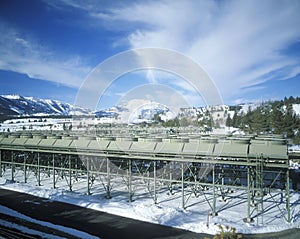 Geothermal power plant at Mammoth-Pacific, CA