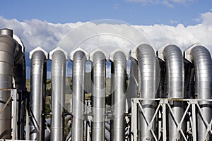 Geothermal Power Plant Pipes