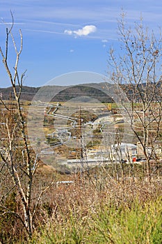 Geothermal power station in Lardarello photo