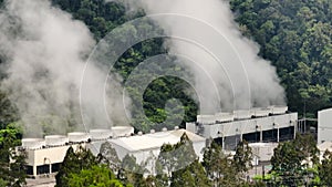 Geothermal power station in Mindanao. Philippines.