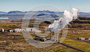 Geothermal power station photo