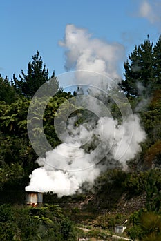 Geothermal Power Station in New Zealand
