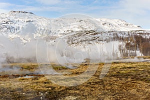 Geothermal Vents Geysir Iceland