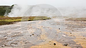 Geothermally active valley of Haukadalur