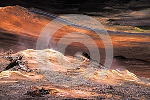 Geothermic site of Namafjall, Iceland